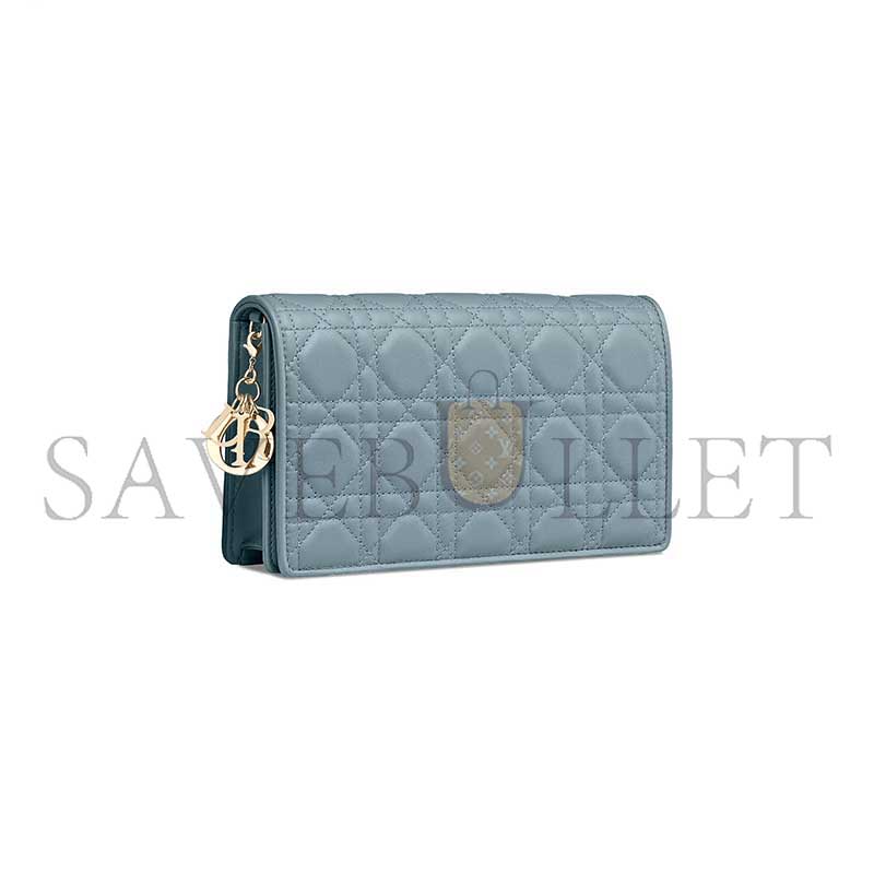 D*or lady D*or pouch with chain s0204onmj_m81b (22*13*5cm)